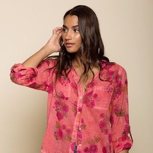 Raga Land of Lovers Button Down NWT